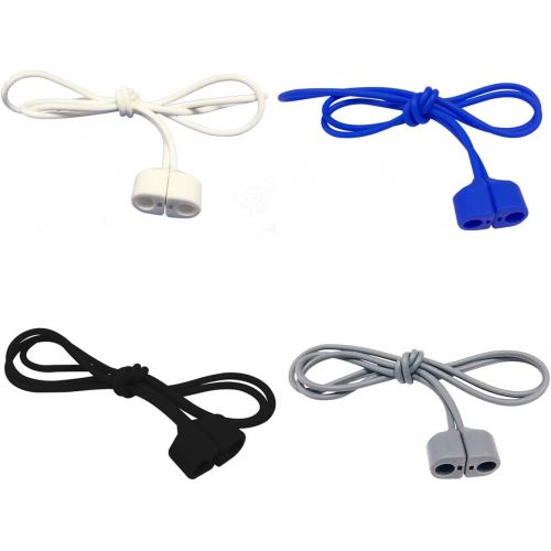  MULTAICH Magnetic Anti-Lost Straps for AirPods,Colorful Soft Silicone Sports Lanyard, Neck Rope Cord