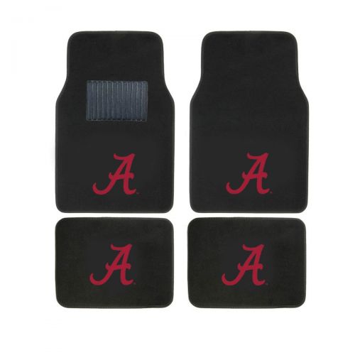  MULTI_B University of Alabama Head Rest Cover and Floor mat. Wow! Logo On Front and Rear Auto Floor Liner. You get 2 headrest covers and 4 Floor Mat in this gift set. Perfect to Alabama Cr