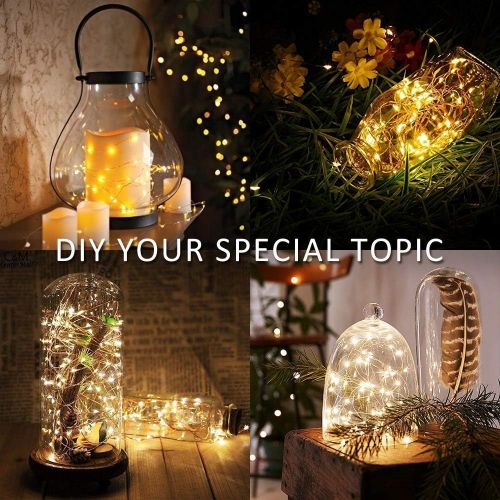  [아마존핫딜][아마존 핫딜] Amazon MUMUXI 24 Pack Fairy Lights Battery Operated, 7.2ft 20 Micro LED Mini Waterproof String Lights Copper Wire Firefly Starry Lights for DIY Wedding Party Mason Jars CraftsChristmas D