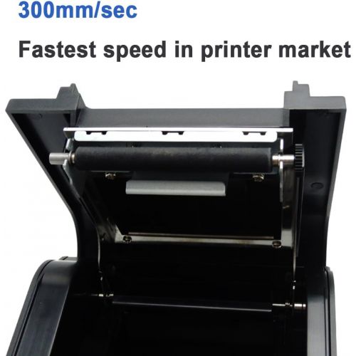  [아마존베스트]31/8 80mm Thermal Receipt Printer, MUNBYN POS Printer with Auto Cutter, USB Serial Ethernet Windows Mac Driver ESC/POS RJ11 RJ12 Cash Drawer