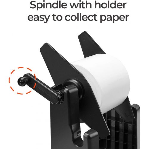  [아마존베스트]MUNBYN External Rolls Label Holder, 2 in 1 Fan-Fold Stack Paper Holder for Desktop Thermal Label Printer
