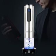 MUNION Electric Wine Opener Automatic Wine Bottle Opener Rechargeable Cordless Stainless Steel Corkscrew with Foil Cutter