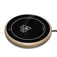 [아마존베스트]MURADIN Coffee Warmer Plate Mug Warmer Electric for Desk of Home or Office, Keep Coffees and Drinks Warm, 4.5 diameter (Wood)