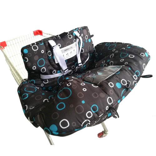  [아마존베스트]MURPHYfine Shopping Cart Cover for Baby- 2-in-1 - Foldable Portable Seat with Bag for Infant to Toddler -...