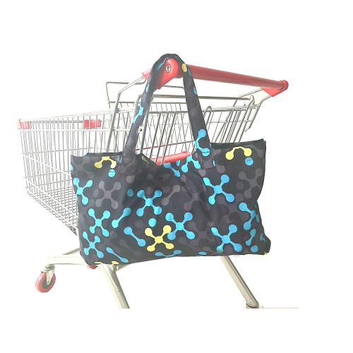  [아마존베스트]MURPHYfine Shopping Cart Cover for Baby- 2-in-1 - Foldable Portable Seat with Bag for Infant to Toddler - Compatible with Grocery Cart Seat and High Chair - Includes Free Carry Bag (Cross)
