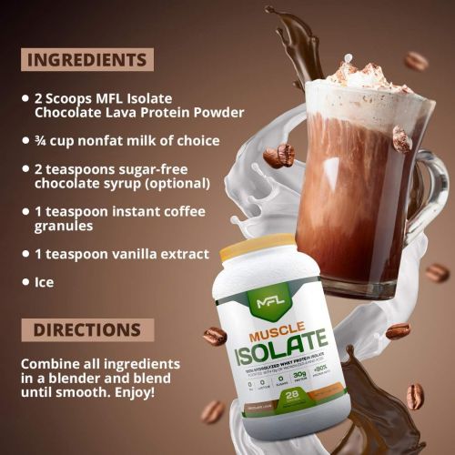  MUSCLE FOOD LABS Muscle Isolate, 2 pounds (Chocolate Lava)