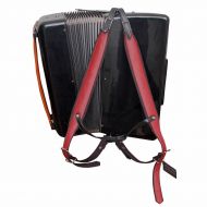 MUSIC FIRST Wine Red Comfortable Padded Genuine Leather 60/96/120 Bass Accordion Strap Accordion Shoulder belt Set Accordion straps