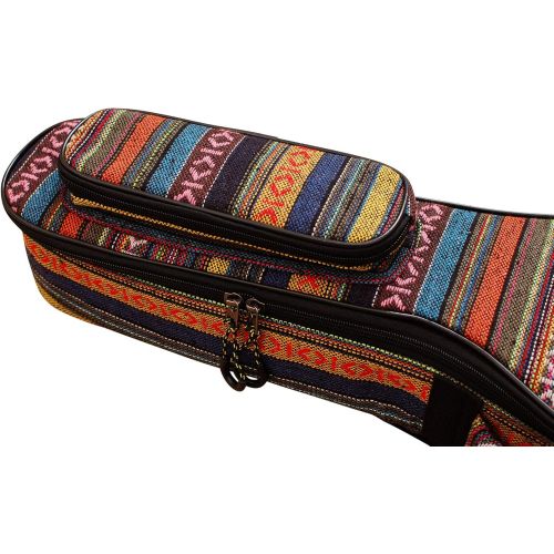  [아마존베스트]MUSIC FIRST Original Design 0.6 (15mm) Thick Padded Country Style Guitalele, Mini Guitar, Travel Guitar Case, Guitar Bag, Guitar Soft Case. NEW ARRIVAL! (28~29 inch)