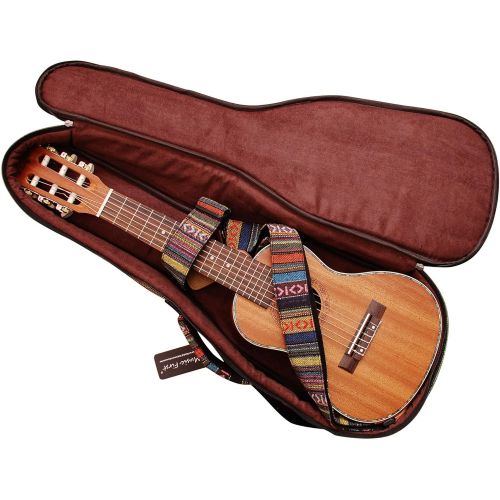  [아마존베스트]MUSIC FIRST Original Design 0.6 (15mm) Thick Padded Country Style Guitalele, Mini Guitar, Travel Guitar Case, Guitar Bag, Guitar Soft Case. NEW ARRIVAL! (28~29 inch)