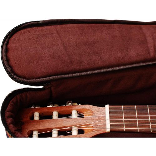  [아마존베스트]MUSIC FIRST Original Design 0.6 (15mm) Thick Padded Country Style Guitalele, Mini Guitar, Travel Guitar Case, Guitar Bag, Guitar Soft Case. NEW ARRIVAL! (28~29 inch)