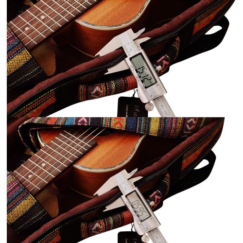  [아마존베스트]MUSIC FIRST Original Design 0.6 (15mm) Thick Padded Country Style Guitalele, Mini Guitar, Travel Guitar Case, Guitar Bag, Guitar Soft Case. NEW ARRIVAL! (28~29 inch)