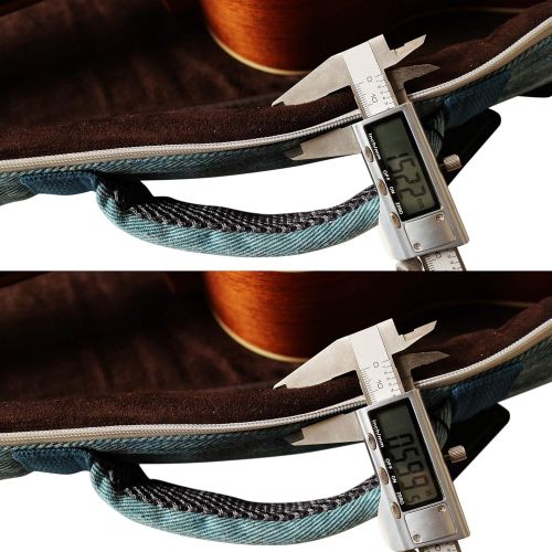  [아마존베스트]MUSIC FIRST Original Design 15mm Thick Vintage Style Pure Cotton Jeans Cloth/Denim Guitalele, Mini Guitar, Travel Guitar Case, Guitar Bag, Guitar Soft Case. NEW ARRIVAL! (28~29 inc
