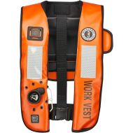 Mustang Survival - HIT Inflatable Work Vest for Adults (Orange & Black - One Size Fits All), Auto Hydrostatic, Enhanced Mobility and Reduced Heat Stress, 35 lb. of Buoyancy