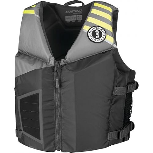  Mustang Survival - Rev Young Adult Foam Vest - Gray, White, Pink, Young Adult (88 lb. - 110 lb.)