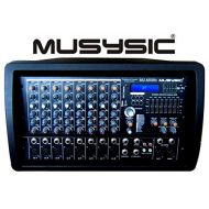 MUSYSIC PROFESSIONAL 8 CHANNEL 8000W POWER MIXER With Real DSP Sound effects and BluetoothUSBSDFM Radio Function MU-MX8fx