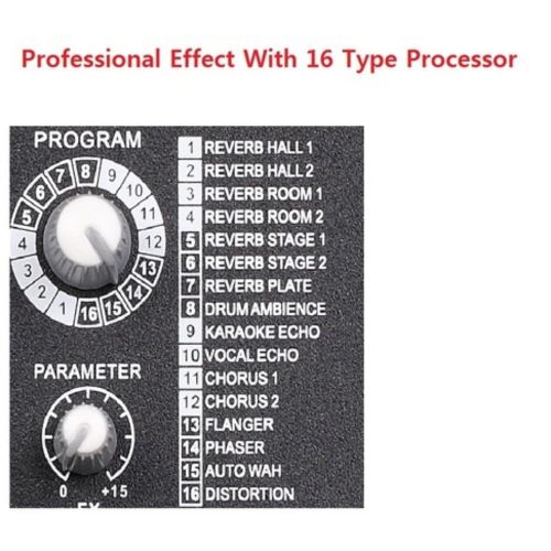  MUSYSIC PROFESSIONAL 8 CHANNEL 8000W POWER MIXER With Real DSP Sound effects and BluetoothUSBSDFM Radio Function MU-MX8fx