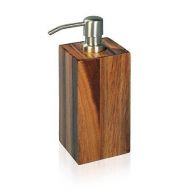 MV Bath Collection MV Acacia Natural Wood Bathroom Standing Pump Liquid Soap Lotion Dispenser
