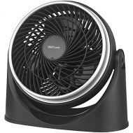 MVPower Ventilator, 23 cm Durchmesser mit 3 Geschwindigkeitsstufen und verstellbarem Neigungswinkel | schwarz