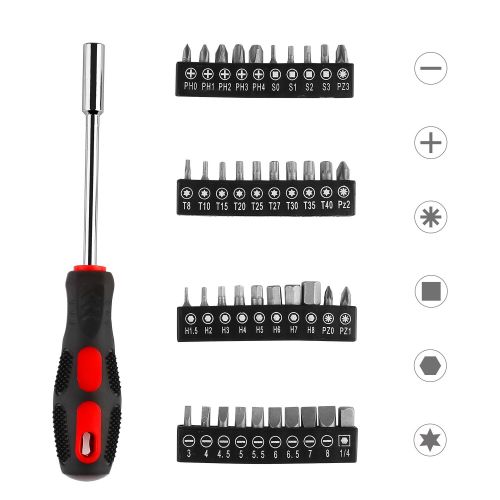  MVPower MVPOWER 95 Piece Home Mechanics Repair Tool Kit,General Household Hand Tool Set Wrench Set with Plastic Toolbox Storage Case