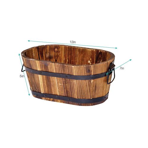  MWShop Oblong Planters Outdoor These Wooden Planters Make Great Additions to Your Patio, Lawn or Garden. They are Naturally Stylish and Made to Last Weather Resistant and Made of Solid Wo