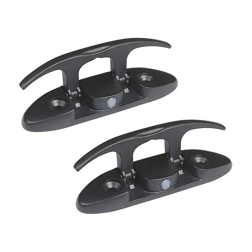  Boat Folding Cleats 4-1/2 inch Marine Dock Cleats Flip Up Boat Cleats Stainless Steel,with Installation Accessories Pair