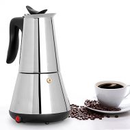 MXBAOHENG Electric Moka Pot Espresso Coffee Maker 6 Cups Coffee Mocha Pot Stainless Steel (220V)