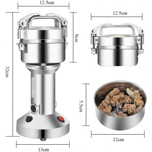  [아마존베스트]MXBAOHENG 150g Electric Grain Grinder Mill Cereal Spice Grinder Herb Pulverizer Superfine Powder Machine (110V)