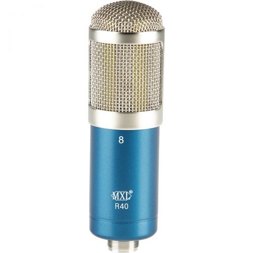  MXL},description:The MXL R40 is a solidly built, elegant-looking ribbon mic that features passive circuitry to keep the signal as pure as possible. By employing just two main compo