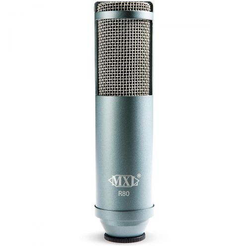  MXL},description:Go ahead... get loud. Designed as a studio go-to mic for daily recording, the MXL R80 is built to last inside and outside. MXL has built modern ribbon elements int