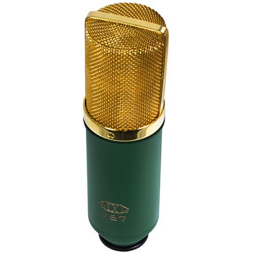  MXL V67G Large-Diaphragm Cardioid Condenser Microphone (Green with Gold Grille)