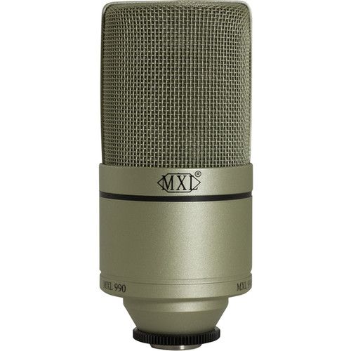  MXL 990 Large-Diaphragm Cardioid Condenser Microphone (Champagne)