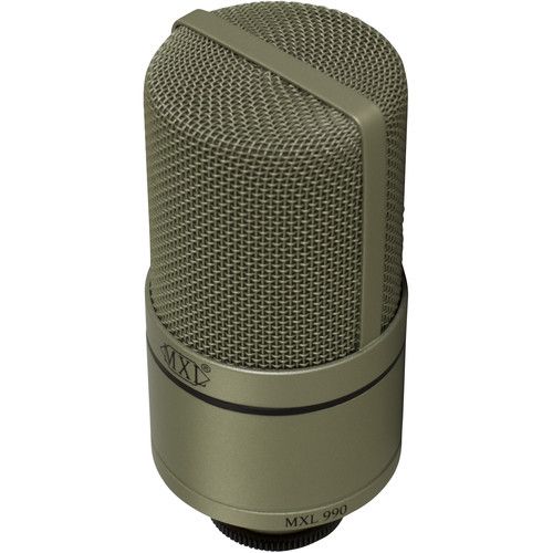  MXL 990 Large-Diaphragm Cardioid Condenser Microphone (Champagne)