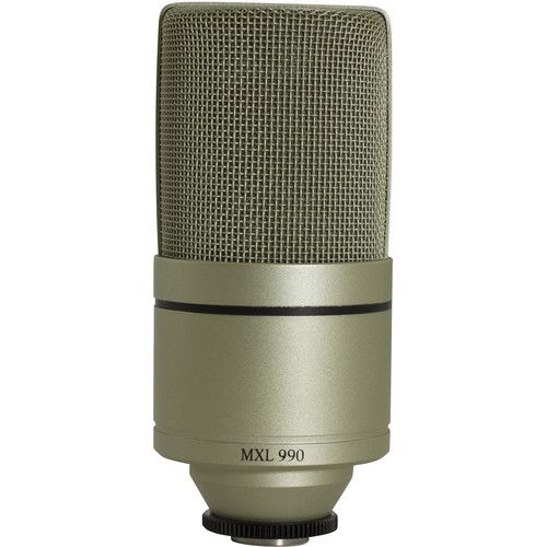  MXL 990 Large-Diaphragm Cardioid Condenser Microphone (Champagne)