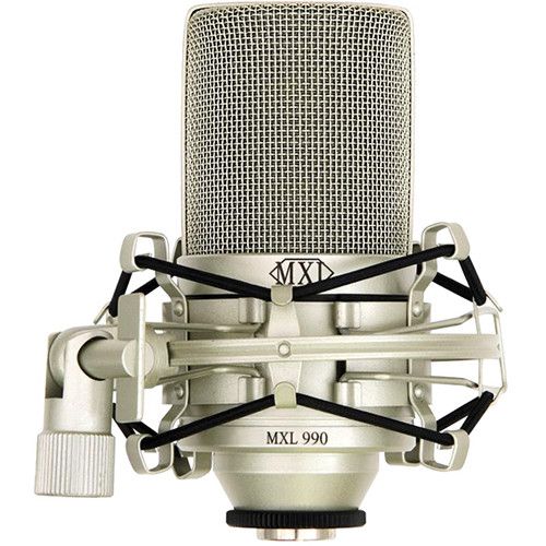  MXL 990 Large-Diaphragm Cardioid Condenser Microphone (Champagne)