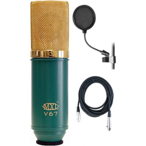  MXL V67G Large Diaphram Condensor w Mic Cable and Pop Filter