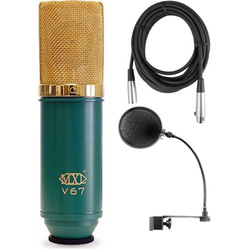  MXL V67G Large Diaphram Condensor w Mic Cable and Pop Filter