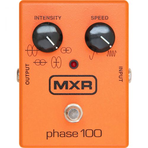  MXR},description:The MXR M-107 Phase 100 guitar effects pedal contains 10 stages of programmable phase shifting plus adjustable intensity for sweep width and notch depth. Controls