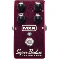 MXR},description:The MXR Super Badass Variac Fuzz is a dream come true for guitar players chasing vintage fuzz tone. This tasty fuzz is aggressive and biting, and with the twist of