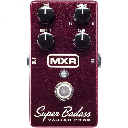  MXR},description:The MXR Super Badass Variac Fuzz is a dream come true for guitar players chasing vintage fuzz tone. This tasty fuzz is aggressive and biting, and with the twist of