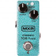 MXR},description:Now in an MXR mini housing, the Classic 108 Fuzz gives you all the same vintage fuzz tones in a much smaller footprint. Like its larger predecessor, it’s loaded wi