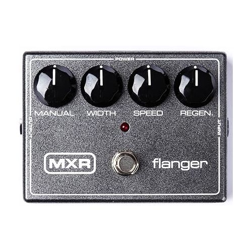  MXR M117R Flanger Guitar Effects Pedal Bundle with 4 MXR Right Angle Patch Cables