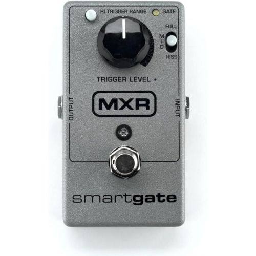  MXR M135 Smart Gate Noise Gate Effects Pedal BUNDLE with AC/DC Adapter Power Supply for 9 Volt DC 1000mA, 2 Metal-Ended Guitar Patch Cables AND 6 Dunlop Guitar Picks