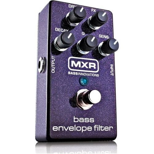  MXR M82 Bass Envelope Filter Effects Pedal BUNDLE with AC/DC Adapter Power Supply for 9 Volt DC 1000mA, 2 Metal-Ended Guitar Patch Cables AND 6 Dunlop Guitar Picks