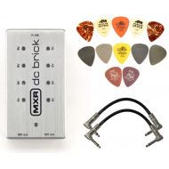 MXR M237 DC Brick Power Supply Bundle with 2 Patch Cables and Dunlop PVP101 Pick Pack