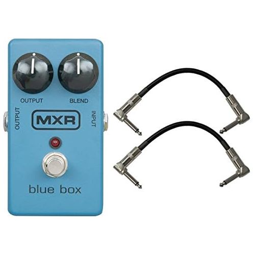  Dunlop MXR M-103 Blue Box Octave Fuzz Pedal w/2 Free 6 Patch Cables