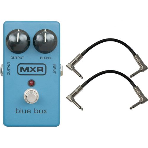  Dunlop MXR M-103 Blue Box Octave Fuzz Pedal w/2 Free 6 Patch Cables