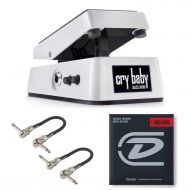 Dunlop CBM105Q Cry Baby Mini Bass Wah Pedal Bundle with 2 MXR Patch Cables and Dunlop Nickel Wound Bass Strings (Medium .045.105)