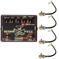 MXR SF01 Slash Octave Fuzz Effects Pedal Bundle with 4 MXR Right Angle Patch Cables
