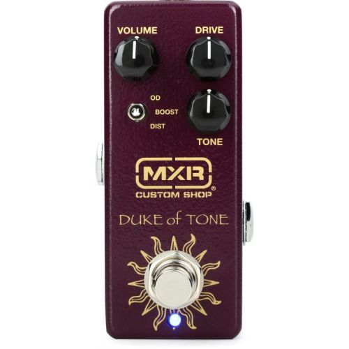  MXR Duke of Tone Overdrive Pedal with Patch Cables