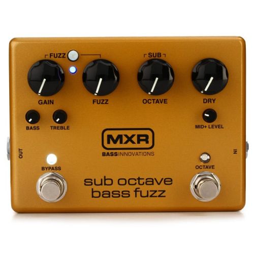  MXR M287 Sub Octave Bass Fuzz Pedal with Patch Cables